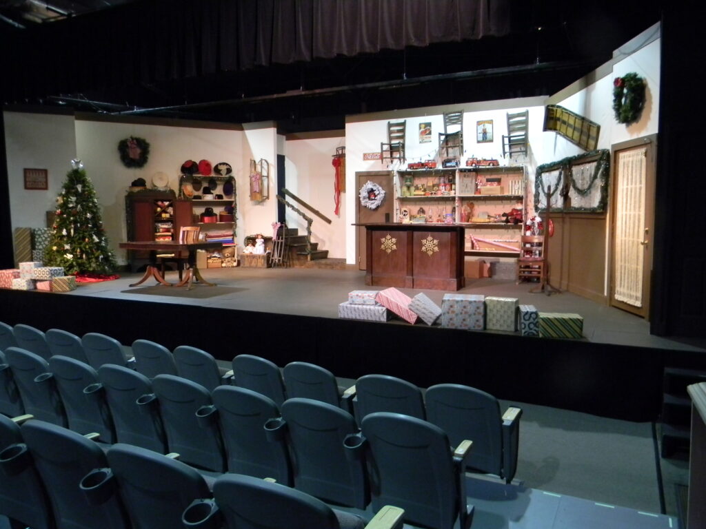 Stage setting for A Little Christmas Spirit